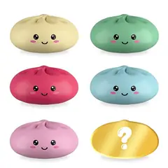 Squishy Dumpling 9,7cm (verschiedene Designs, 1 Stück)